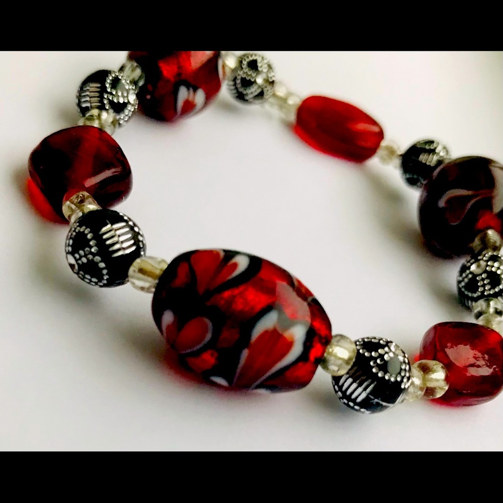Hearts Beaded Bracelet